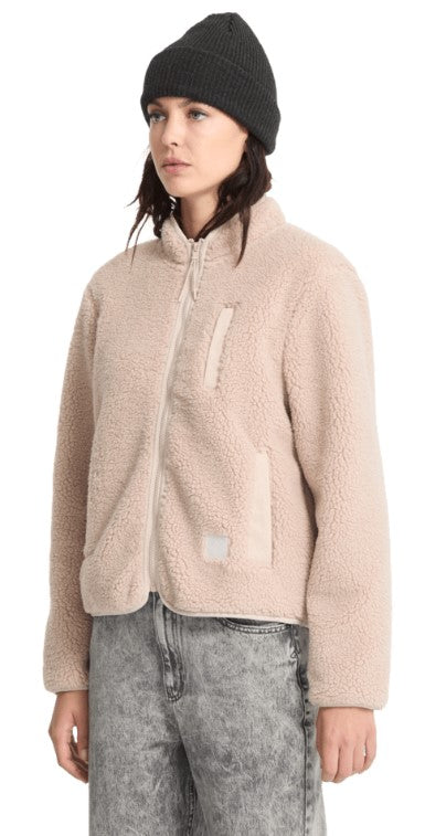 Volcom Wuzer Fuzzar Sherpa Sweatshirt- Khakiest