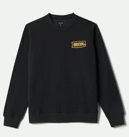 Brixton Lightening Crew Sweatshirt -  Black