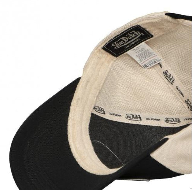 Von Dutch LOF B30 Baseball Cap - Black Beige