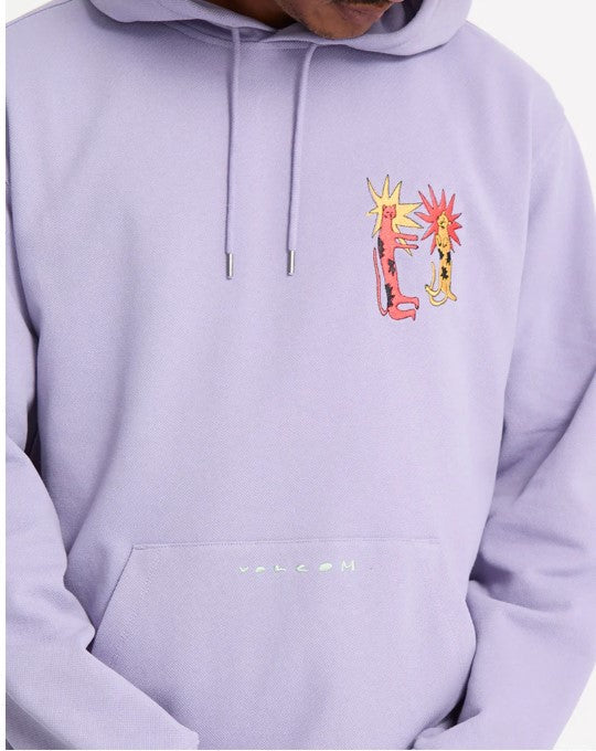 Volcom Longo Cats Hoodie - Purple Ash