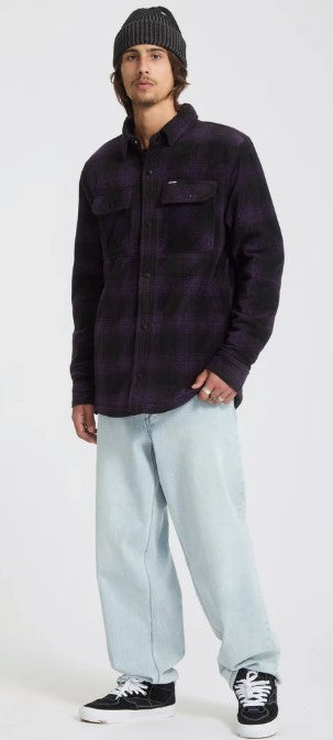 Volcom BOWERED FLEECE OVER-SHIRT - Dark Purple