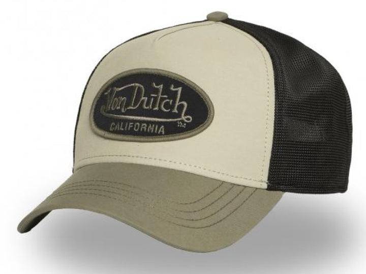 Von Dutch Trucker Cap - Terry 11 Dunkel Olive Schwarz