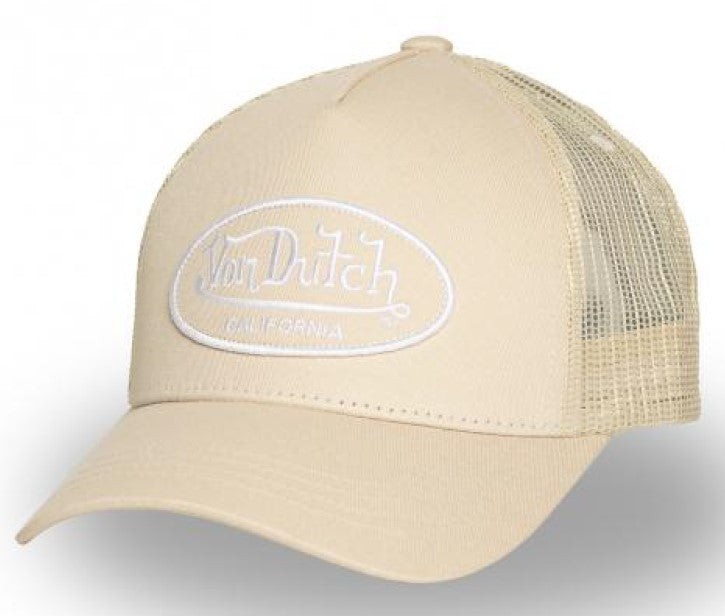 Von Dutch Baseball Cap - Beige / Cream LOF B35