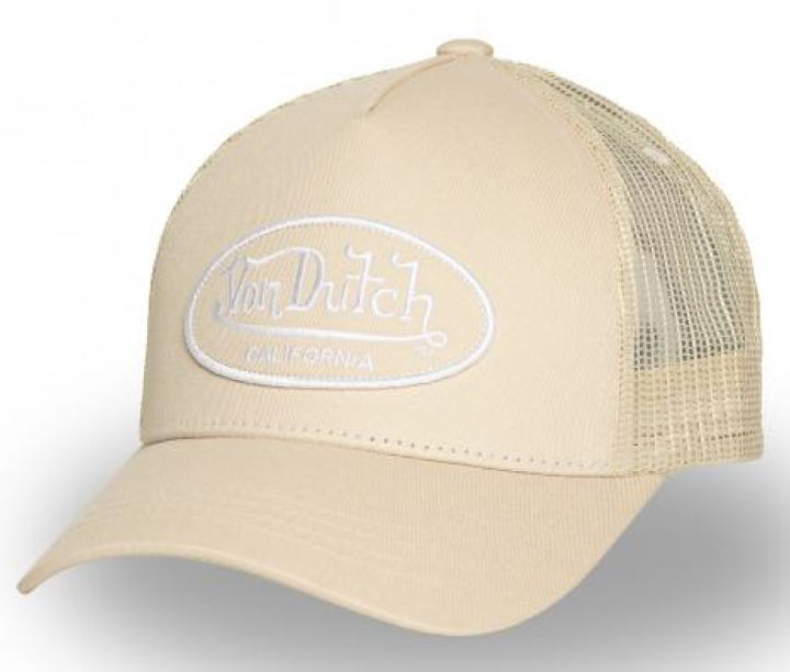 Von Dutch Baseball Cap - Beige / Cream LOF B35