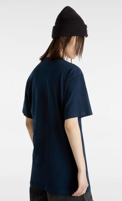 Vans LEFT CHEST LOGO T-SHIRT - Navy / White