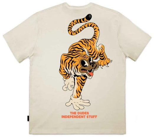 The Dudes Tiger Bear T-Shirt Almond milk