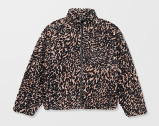 Volcom Wylding Out Zip Sherpa - Animal Print