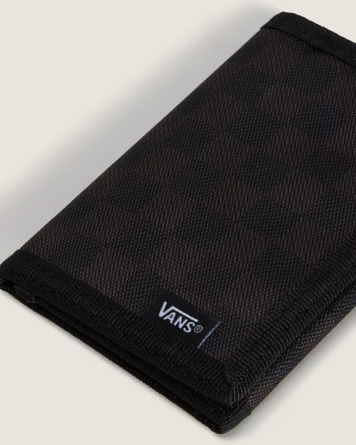 VANS Slipped Wallet BLACK Charcoal Checker