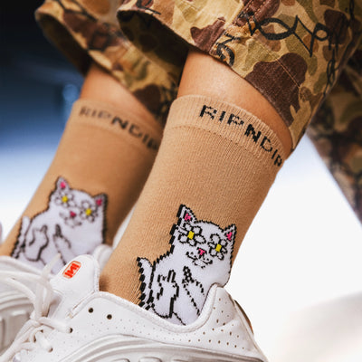 RIPNDIP Lord Nermal Blossom Mid Socks - Almond