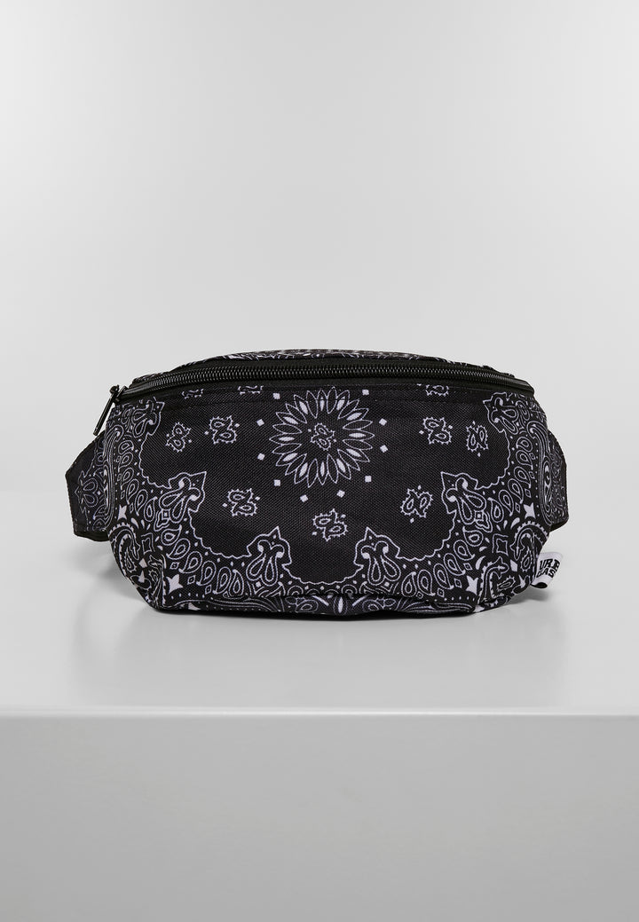 Urban Classics Bandana Print Hip Bag 3565 - Black