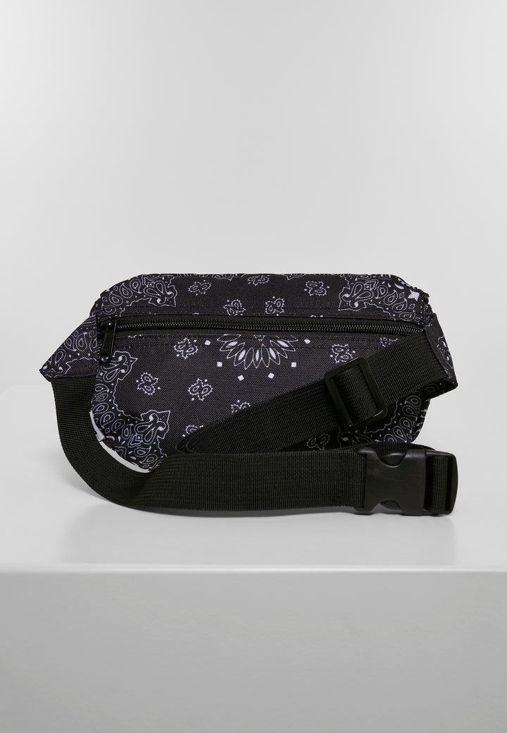 Urban Classics Bandana Print Hip Bag 3565 - Black