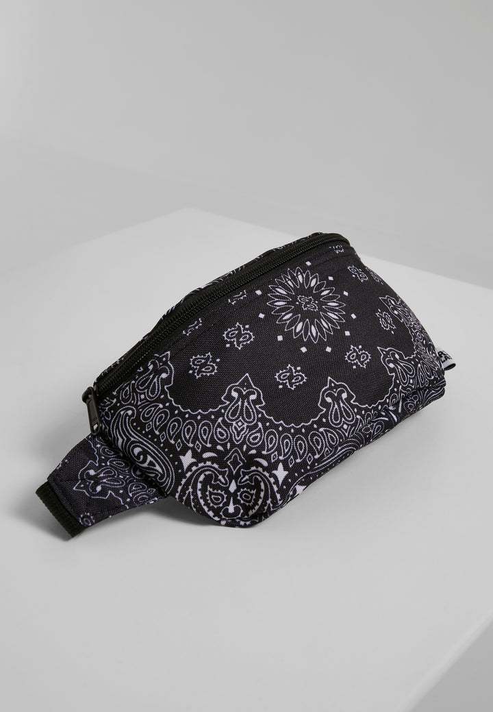 Urban Classics Bandana Print Hip Bag 3565 - Black