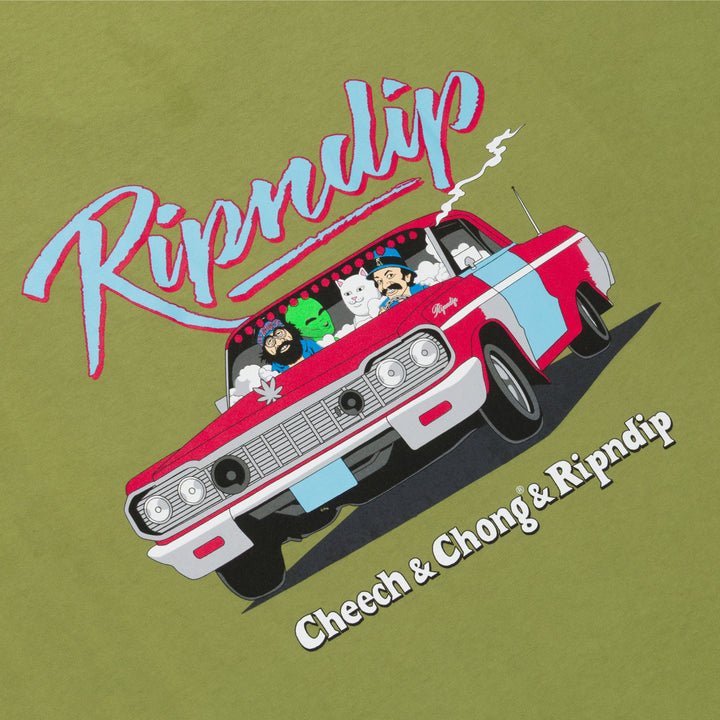 RIPNDIP Cheech Chong Riders Tee - Light Forest