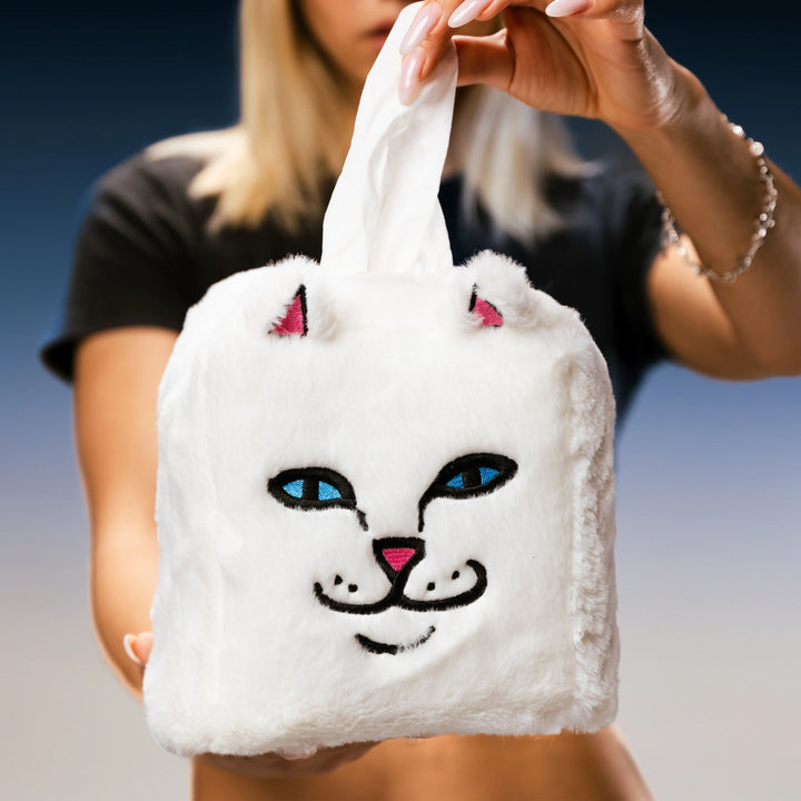 RIPNDIP Lord Nermal Tissue Box Cover - White