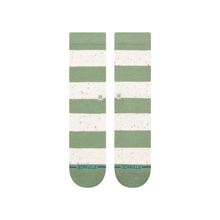 Stance WOMENS NEP STRIPE CREW SOCKEN Green