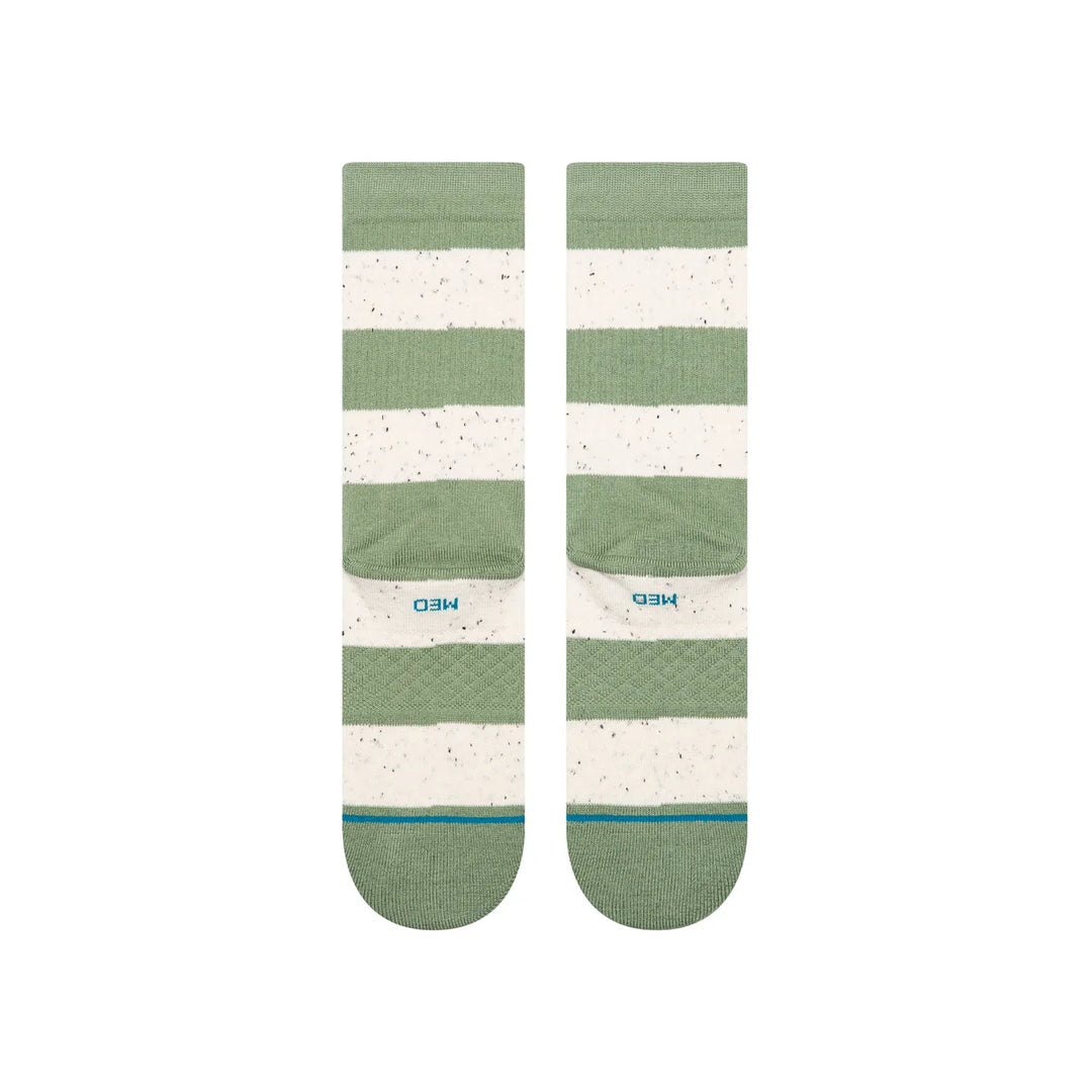 Stance WOMENS NEP STRIPE CREW SOCKEN Green