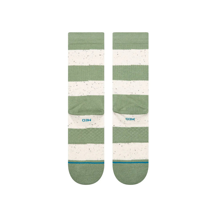Stance WOMENS NEP STRIPE CREW SOCKEN Green
