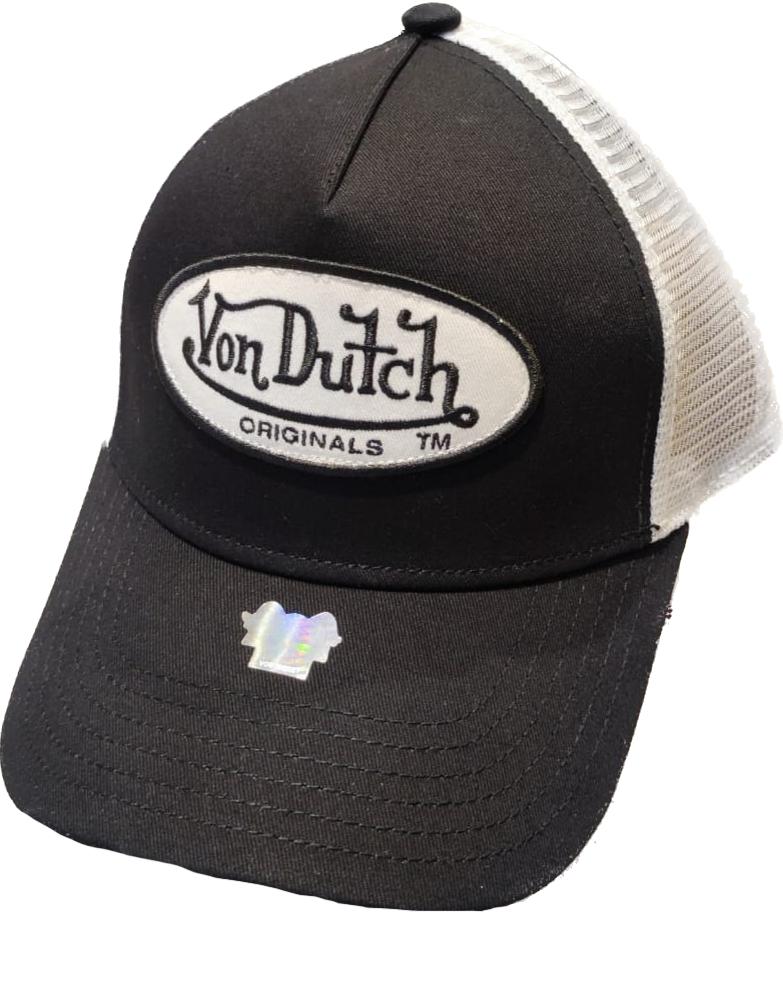 Von Dutch Boston Trucker Cap - Black / White