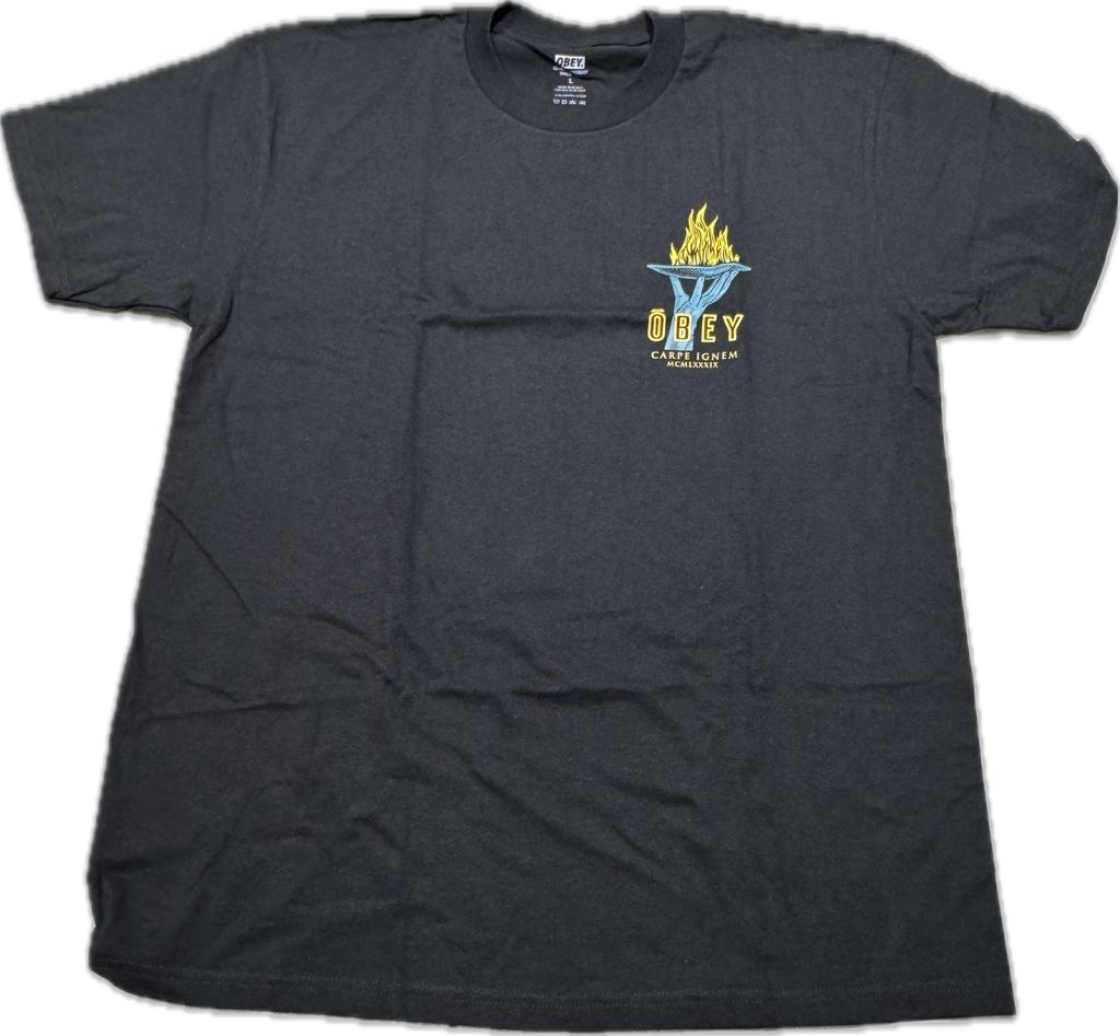 Obey Seize Fire CLASSIC T-SHIRT - Black