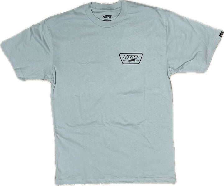 Vans Full Patch Back T-Shirt - Gray Mist / Black