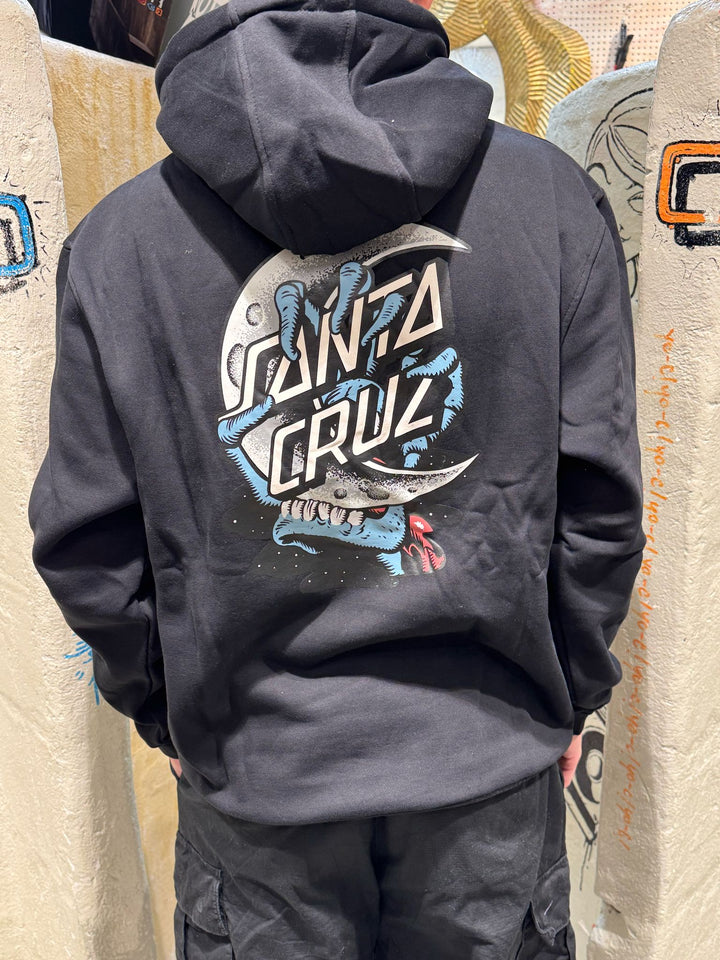 Santa Cruz Crescent Bone Hand Hood - Black