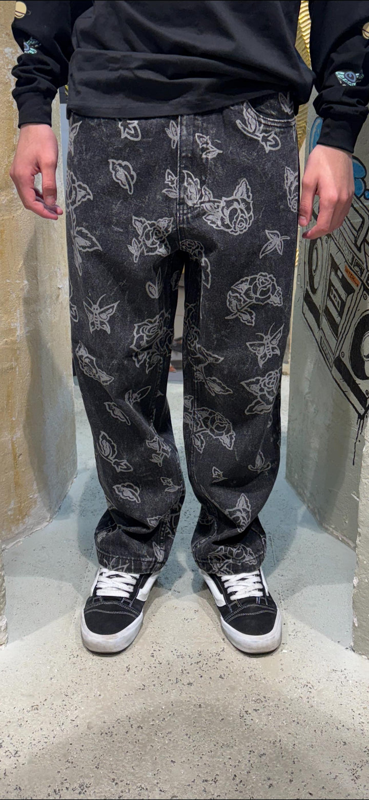 Santa Cruz Big Pants mono Flash Roses - Black