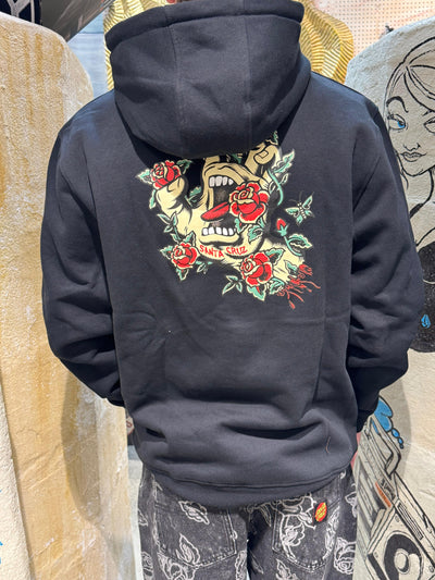 Santa Cruz Screaming Rose hood  -Black