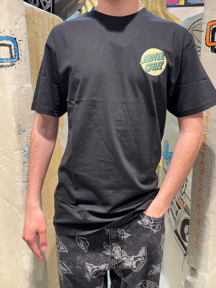 Santa Cruz Screaming rose Flash tee - Black