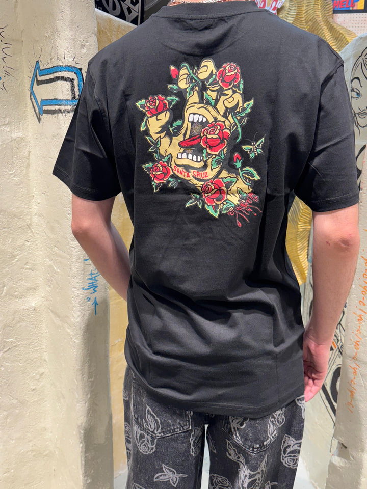 Santa Cruz Screaming rose Flash tee - Black
