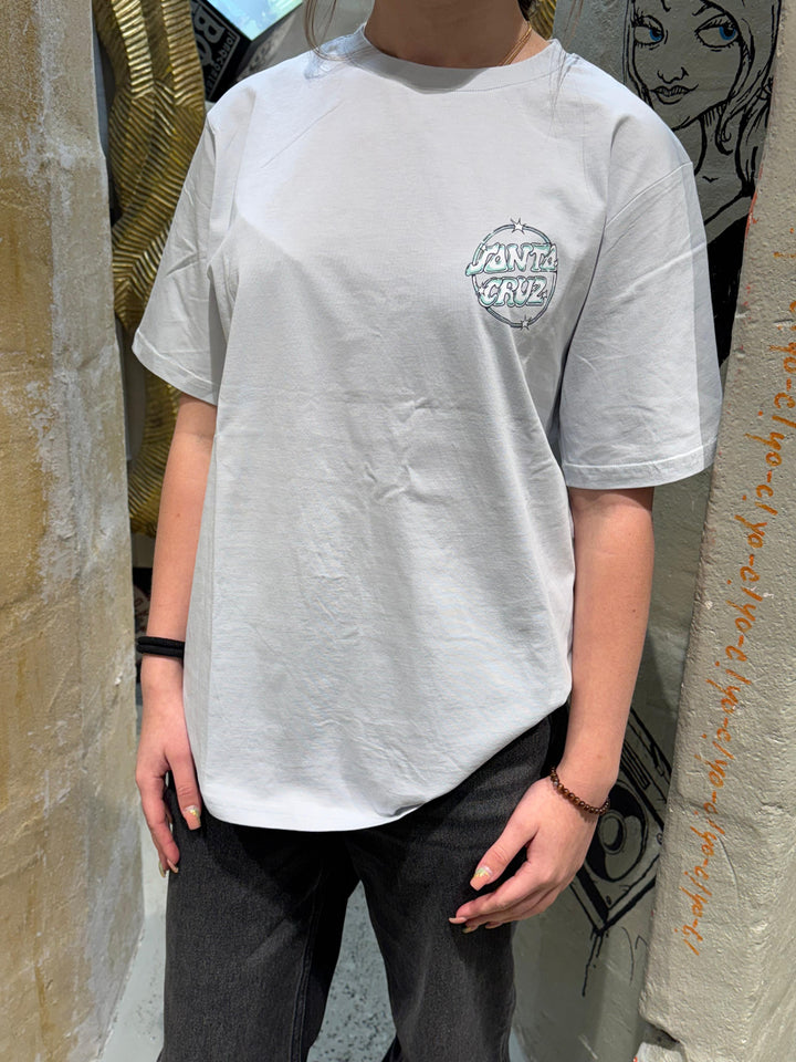 Santa Cruz Offshore Dot Woman T-Shirt - Barely Blue