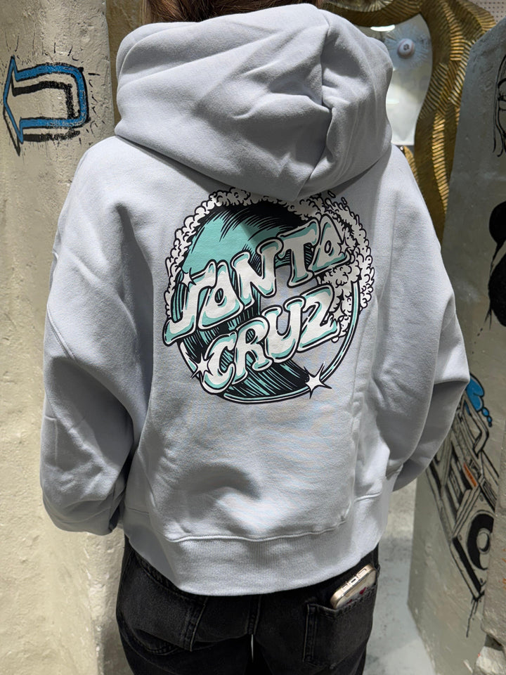 Santa Cruz Offshore Dot Woman Hoodie - Barely Blue