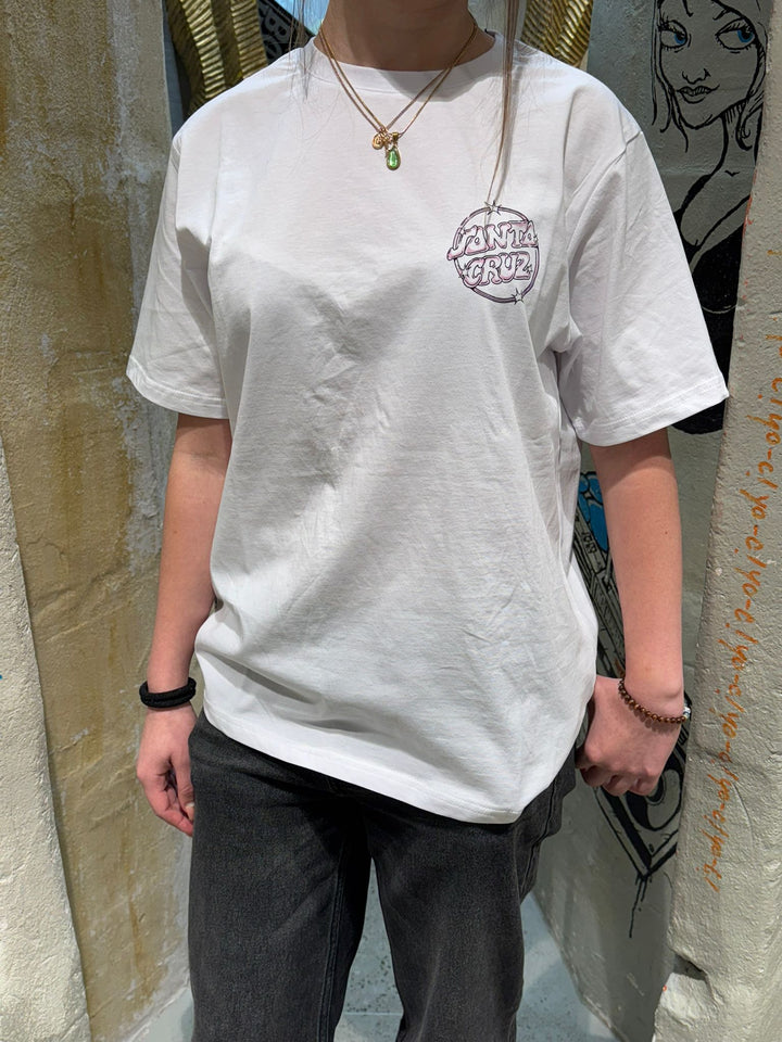 Santa Cruz Offshore Dot Woman T-Shirt - White