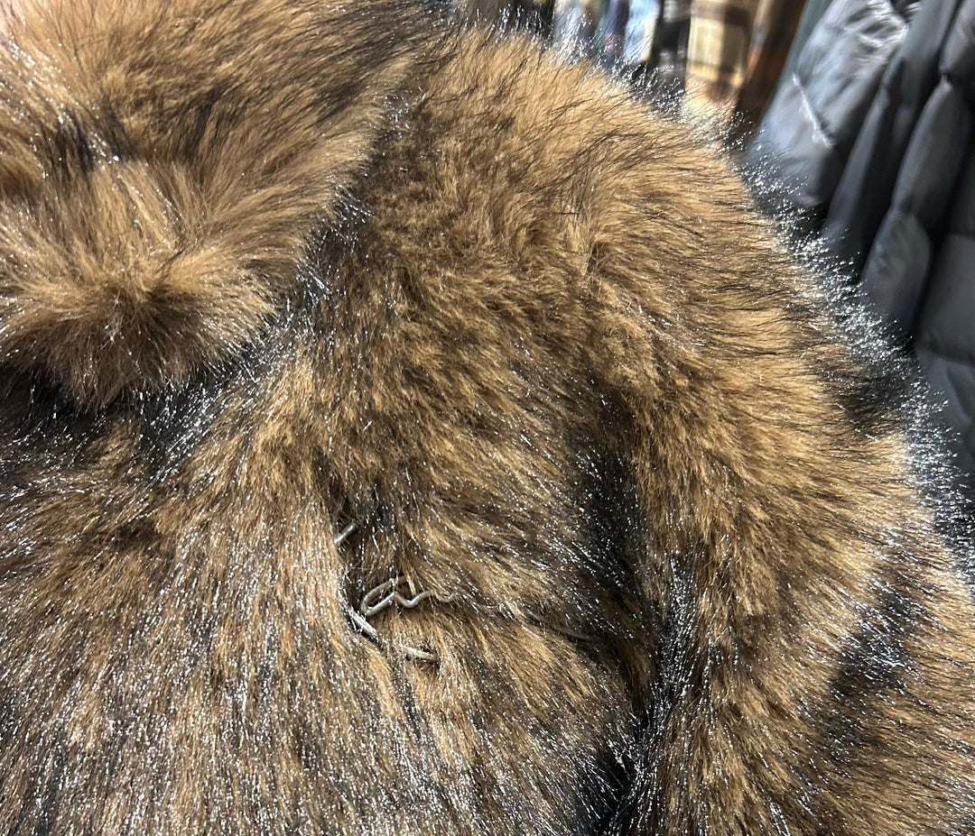 Karl Kani Metal Sig Fur Jacke - Brown