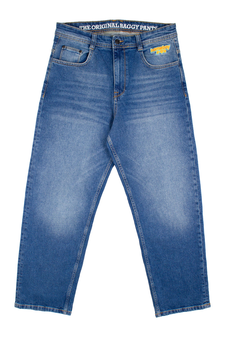 Homeboy x-tra BAGGY Wiskers Denim VINTAGE BLUE