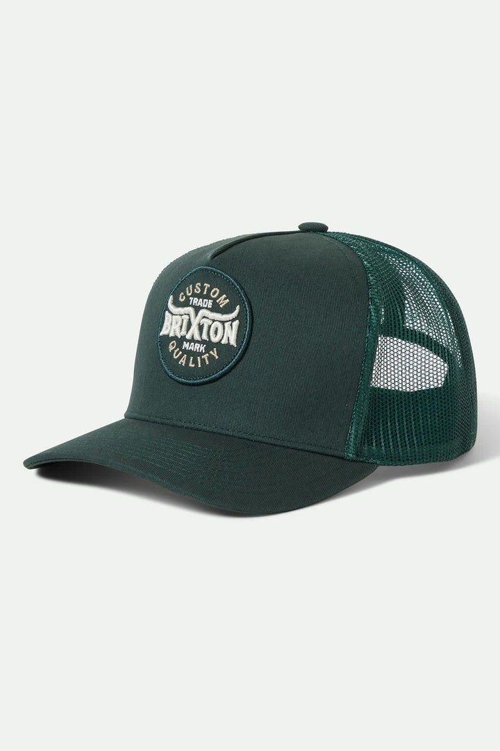 Brixton  Gibson Netplus Trucker Hat Cap - Deep Forest Grün
