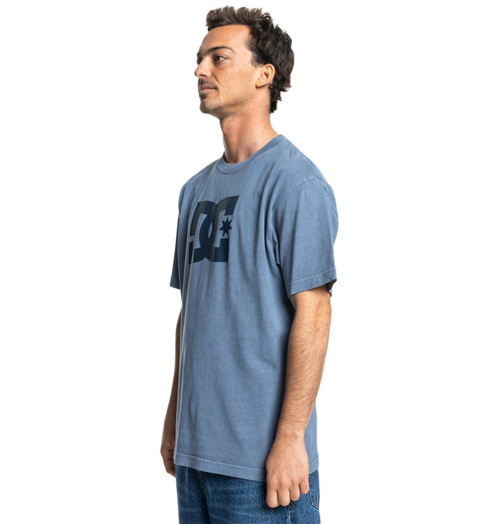DC Shoes Star Pigment Dye T-Shirt - Vintage Indigo Enzyme Wash (bylw)