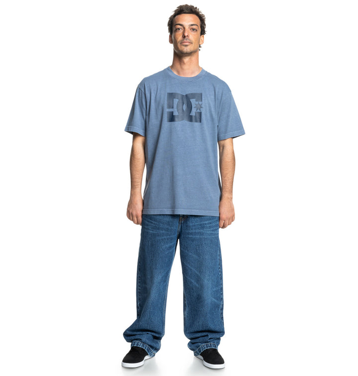DC Shoes Star Pigment Dye T-Shirt - Vintage Indigo Enzyme Wash (bylw)