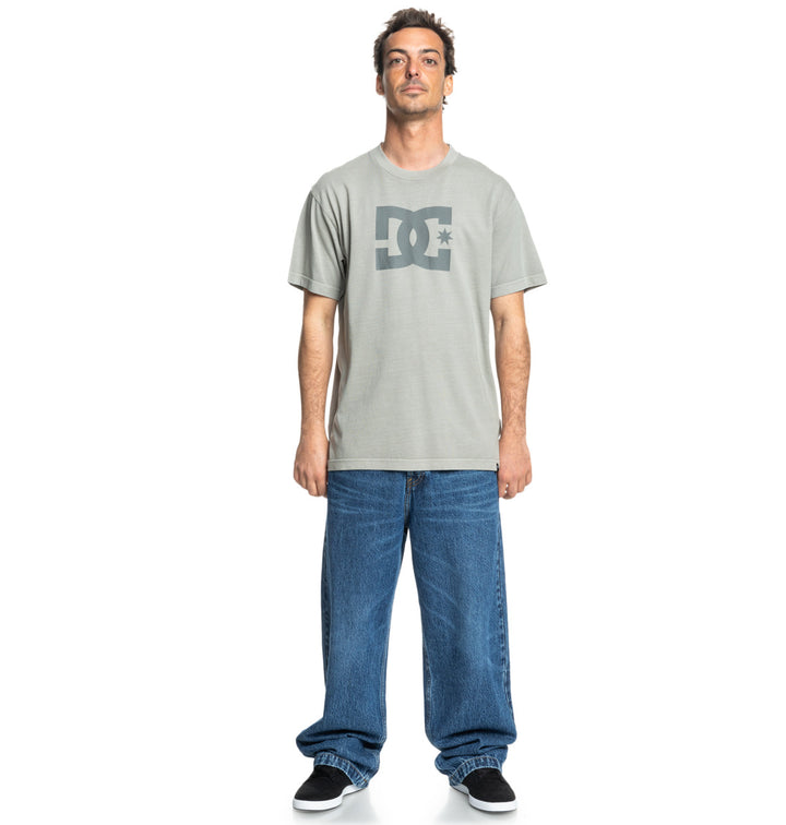 DC Shoes Star Pigment Dye T-Shirt - Moon Mist Enzyme Wash (smaw)