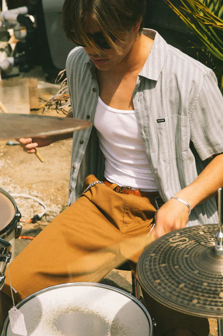 Brixton Choice Chino Baggy Short - Washed Copper