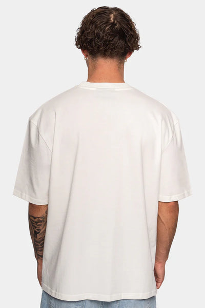 Dropsize TS-223 HEAVY V2 EMBO T-SHIRT - Cream White