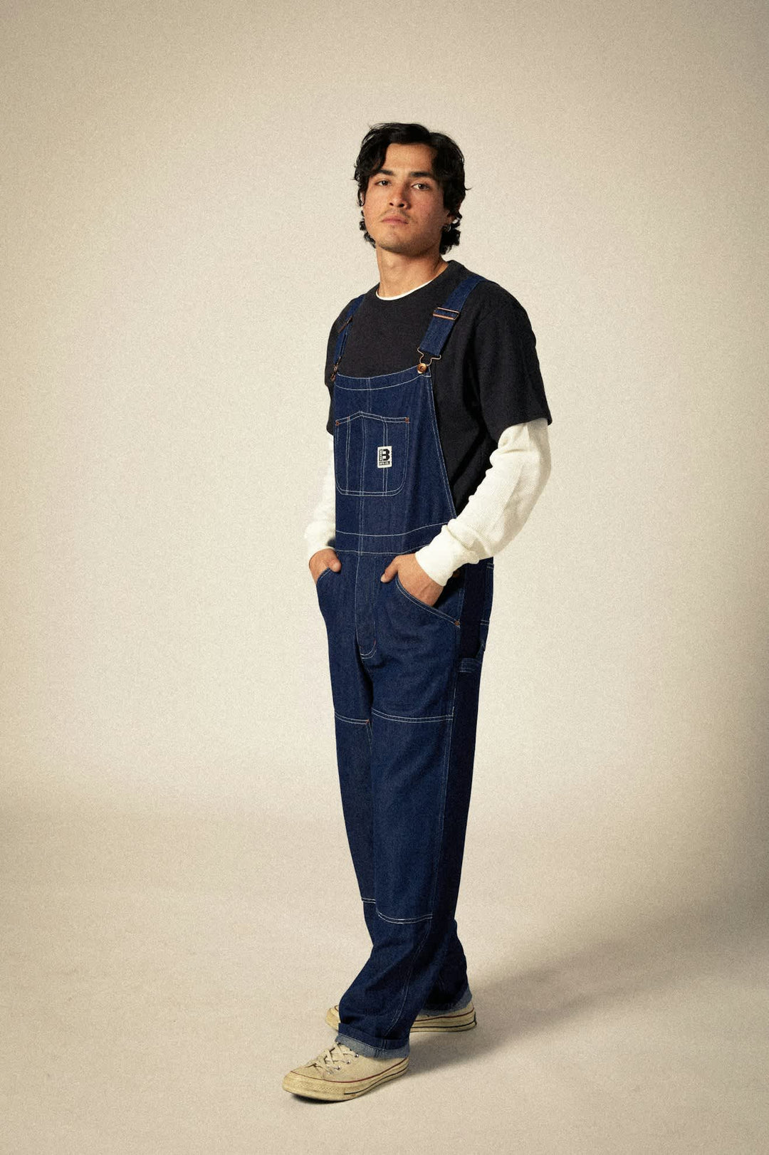 Brixton Builders Overall Latzhose Pant - Rinse Denim