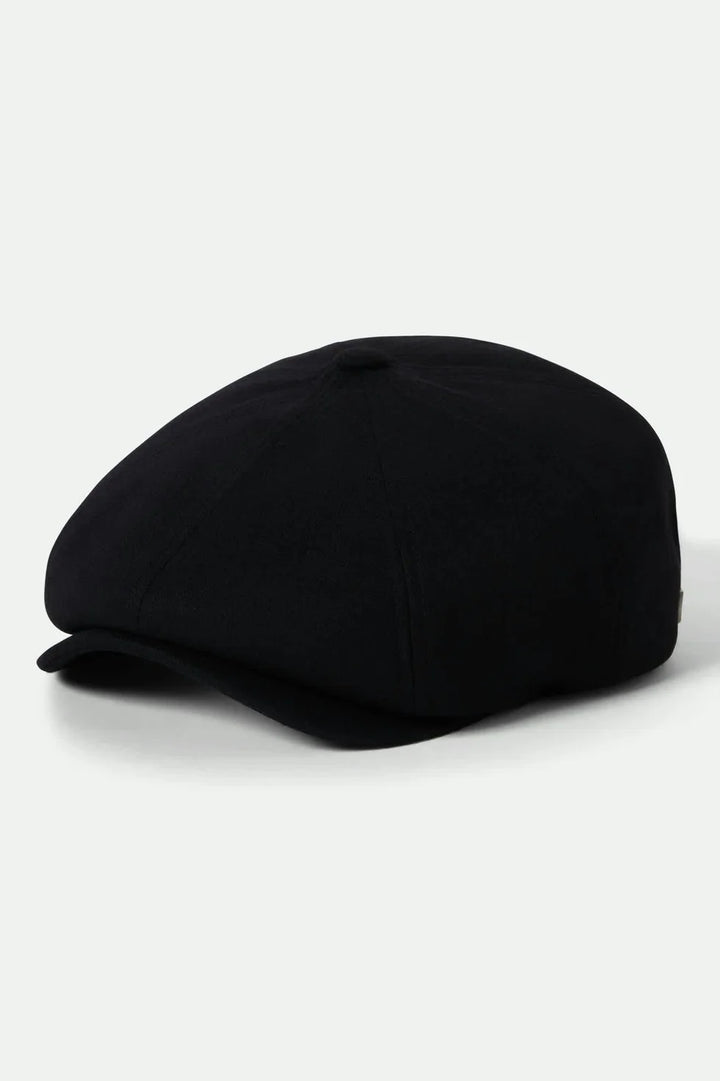 Casquette Brixton Brood en flanelle à pression - Noire 