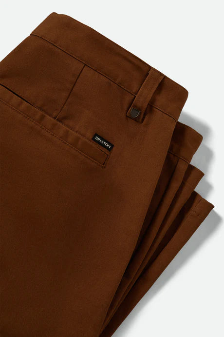 Brixton Choice Chino Baggy Short - Washed Copper