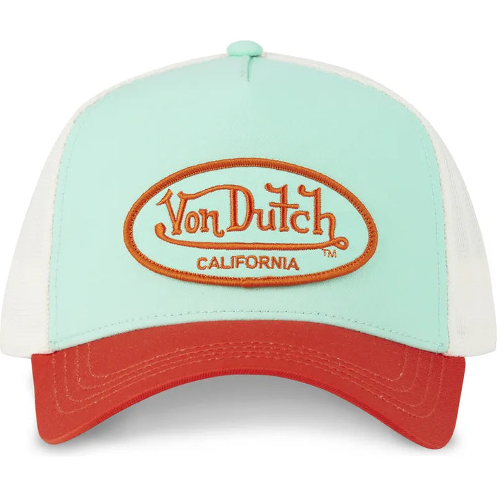 Von Dutch Baseball Cap - Mint/Orange
