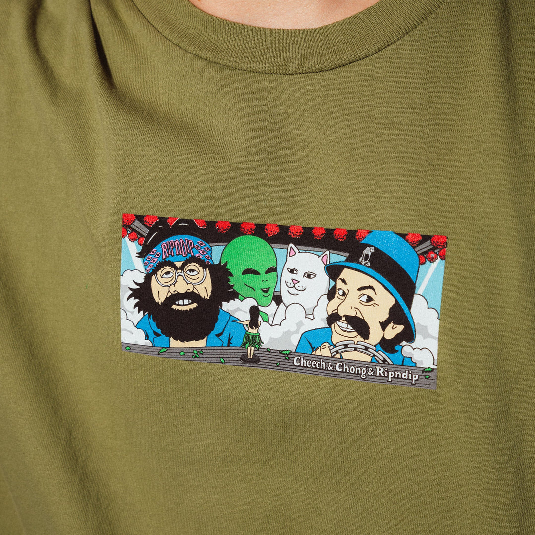 RIPNDIP Cheech Chong Riders Tee - Light Forest