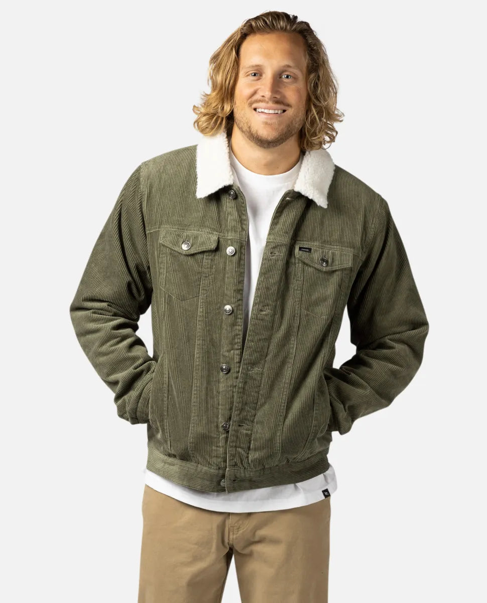 Ripcurl State Cord  Jacket - Dust Olive