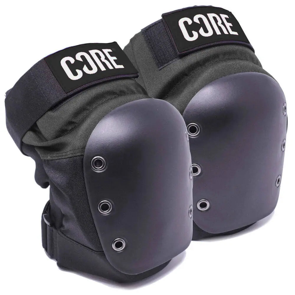 Core Street Skate Knieschoner Pads - Schwarz Grau