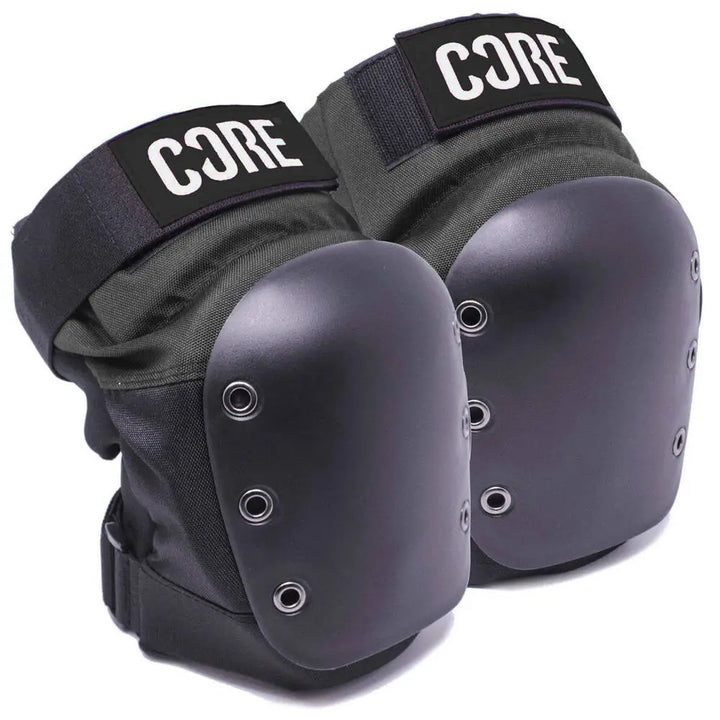 Core Street Skate Knieschoner Pads - Schwarz Grau