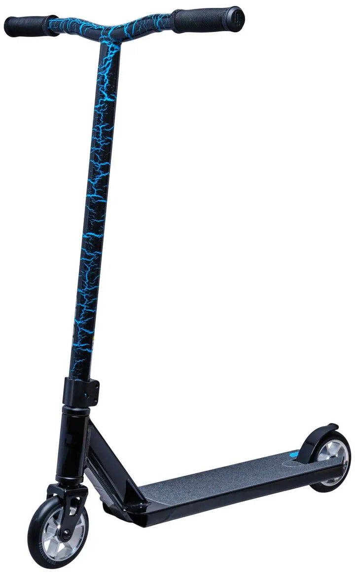 Crisp Blaster Stunt Scooter Black/Blue Cracking