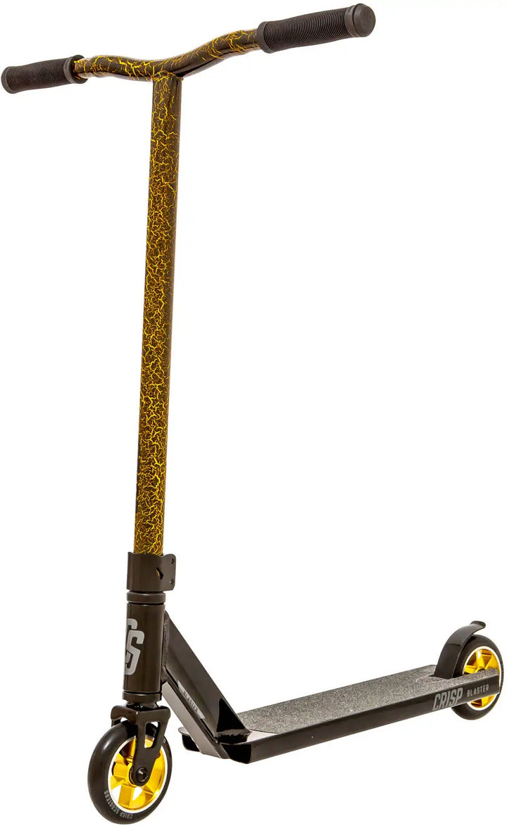 Crisp Blaster Stunt Scooter Black/Gold Cracking